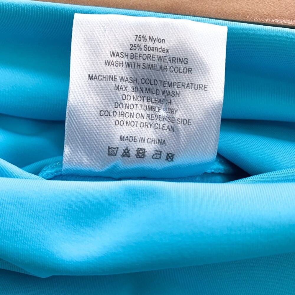 Zyia Athletic Stretch Turquoise Legging in Turquoise Blue Size 4 - Picture 12 of 12